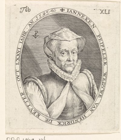 Portrait de Janneke Peipeler - Crispijn van de Passe (I)