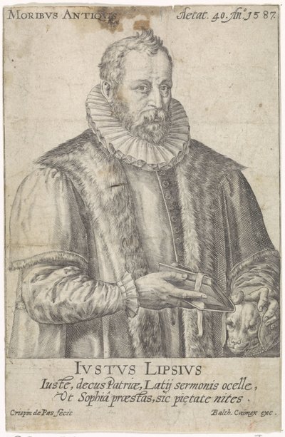 Portrait de Justus Lipsius - Crispijn van de Passe (I)