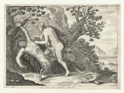 Apollon écorche Marsyas - Crispijn van de Passe (II) (attributed to)
