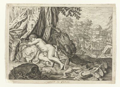 Jupiter et Callisto - Crispijn van de Passe (II) (attributed to)