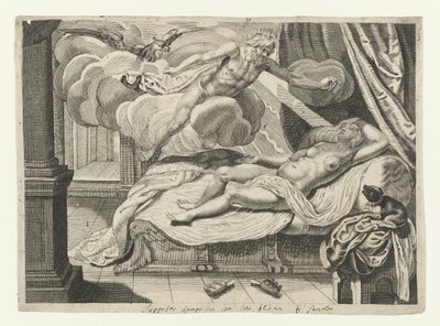 Jupiter et Sémélé - Crispijn van de Passe (II) (attributed to)