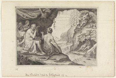 Polyphème et Acis aimant Galatée - Crispijn van de Passe (II)