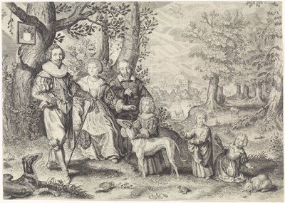 Portrait de Guy Michel Lejay et sa famille - Crispijn van de Passe (II)