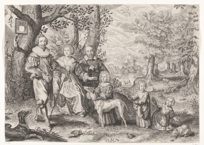 Portrait de Guy Michel Lejay et sa famille - Crispijn van de Passe (II)