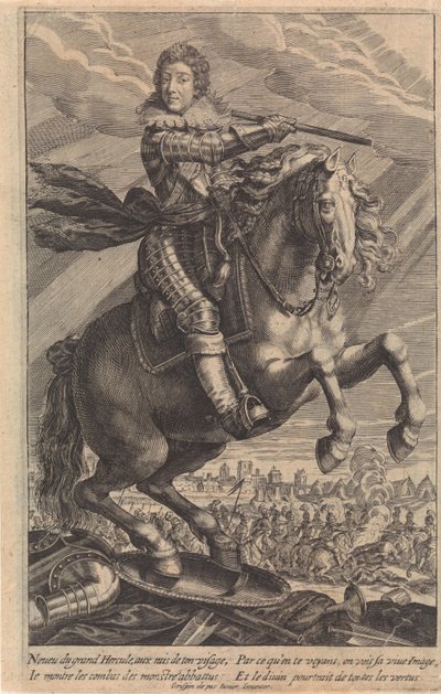 Portrait de Louis XIII à cheval - Crispijn van de Passe (II)