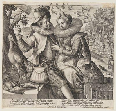 Aer (Air), tiré de The Elements - Crispijn van de Passe I
