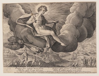 Eurus, extrait de The Winds - Crispijn van de Passe I