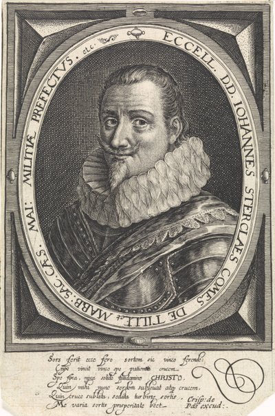 Portrait de Johann Tserclaes, comte de Tilly - Crispijn van de Passe the Elder