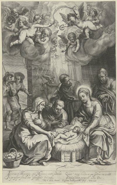 Adoration des bergers - Crispijn van den Queborn