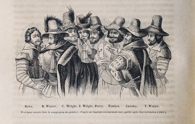 Complot de la poudre à canon (gravure) - Crispin I de (after) Passe