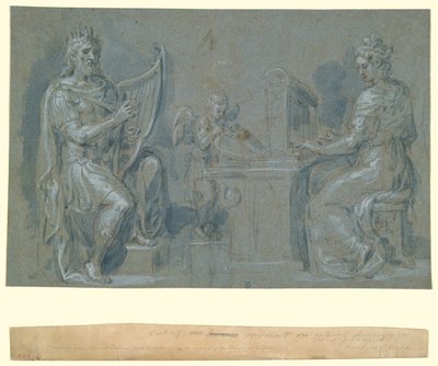 David et Sainte Cécile - Crispin van den Broeck
