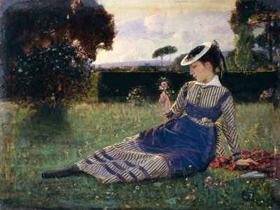 Alaide dans le jardin - Cristiano Banti