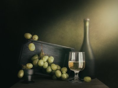 Vin blanc et raisins - Cristiano Giani