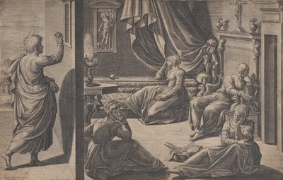 Saint Nicolas de Bari et les trois pauvres filles, 1587 - Cristofano Cartaro