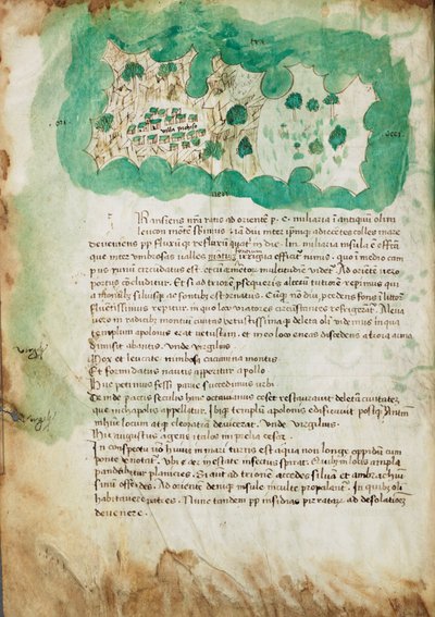 Carte de Paxos, vers 1420 - Cristoforo Buondelmonti