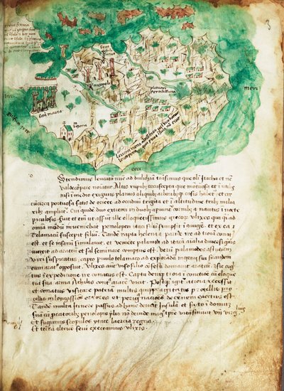 Carte de Paxos, c.1420 - Cristoforo Buondelmonti