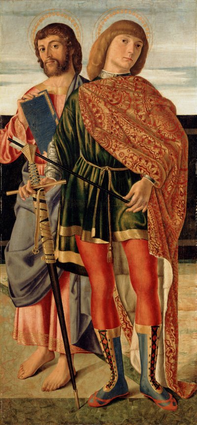 Saint Matthieu et Saint Sébastien, vers 1499 - Cristoforo Caselli