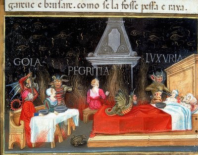 Punition des voluptueux, des gourmands et des paresseux - Cristoforo De Predis