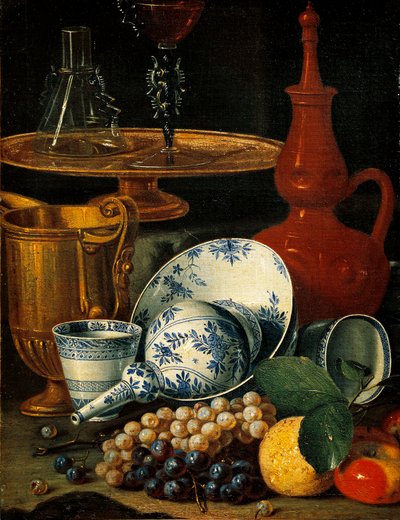 Nature morte avec plats et fruits - Cristoforo Munari