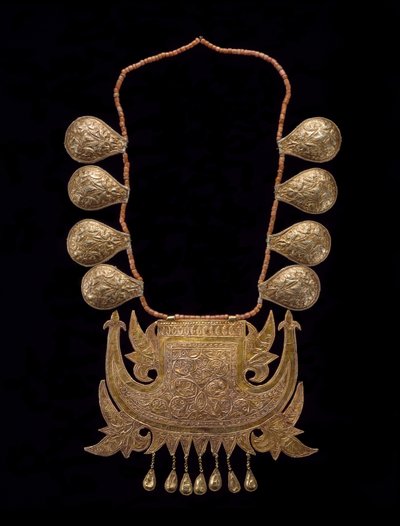 Collier de mariée pour femme, fin 19e-début 20e siècle - Culture Minangkabau