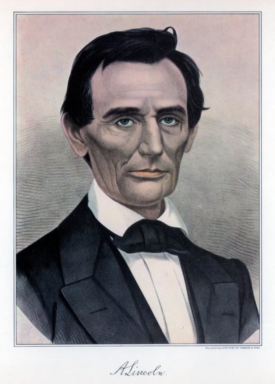 Abraham Lincoln, seizième président des États-Unis, 19e siècle - Currier and Ives