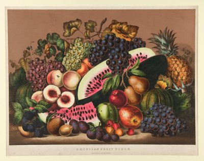 Pièce de fruits américains - Currier and Ives