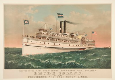Providence and Stonington Steamship Co - Currier and Ives