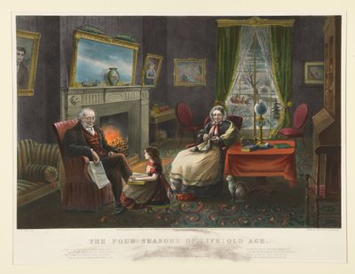 Les Quatre Saisons de la vie. - Vieillesse - Currier and Ives