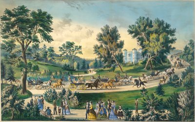 La Grande Allée, Central Park N.Y. - Currier and Ives