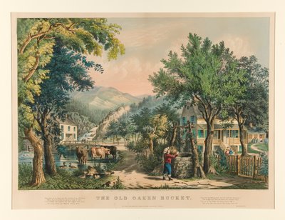 Le Vieux Seau de Chêne - Currier and Ives