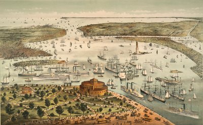 Le port de New York : Oiseau - Currier and Ives