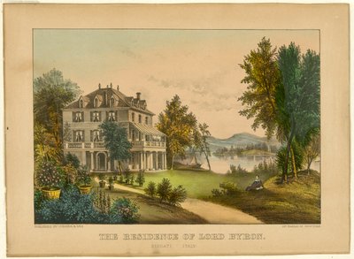 La Résidence de Lord Byron - Currier and Ives