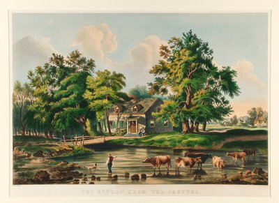 Le Retour du Pâturage - Currier and Ives