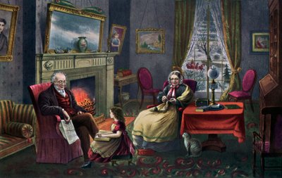 La saison du repos, vieillesse, 1868 - Currier and Ives