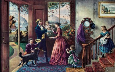 La Saison de la Force, Âge moyen, 1868 - Currier and Ives
