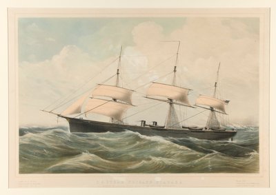 Frégate à vapeur des États-Unis Niagara - Currier and Ives