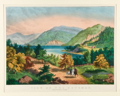 Vue sur le Potomac près de Harper - Currier and Ives