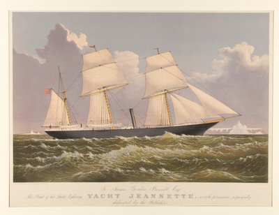 Yacht Jeannette - Currier and Ives