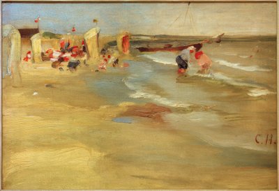 Sur la plage de Binz à Rügen - Curt Herrmann