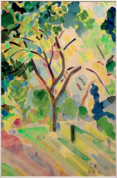 Arbre dans le parc du château à Pretzfeld - Curt Herrmann