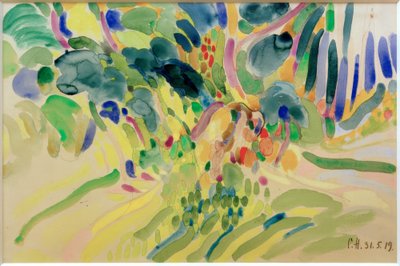 Jardin en fleurs - Curt Herrmann