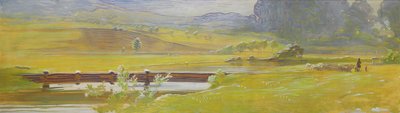 La vallée des prés près de Pretzfeld, vers 1898 - Curt Herrmann