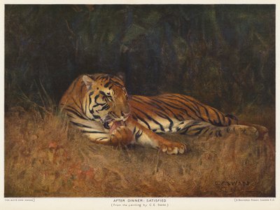Après le dîner, satisfait - Cuthbert Edmund Swan