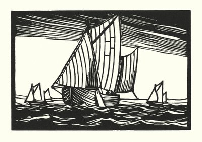 Bateaux de pêche et barges : Brighton Hoggies - Cyril A. Wilkinson