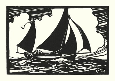 Bateaux de pêche et barges : Quay Punt de Falmouth - Cyril A. Wilkinson