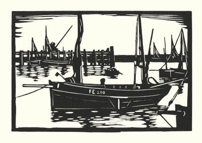 Bateaux de pêche et barges : Chalutier à poutres de Folkestone - Cyril A. Wilkinson
