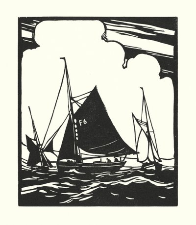 Bateaux de pêche et barges : Bateau à huîtres de Whitstable - Cyril A. Wilkinson