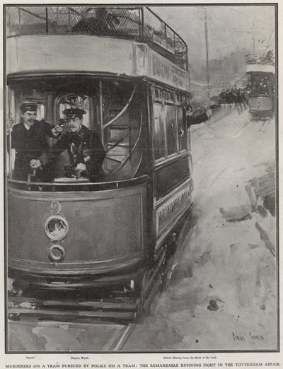 Meurtriers dans un tramway poursuivis par la police dans un tramway - Cyrus Cuneo