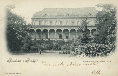 Carte postale représentant le Belvédère Milohradek - Czech Photographer