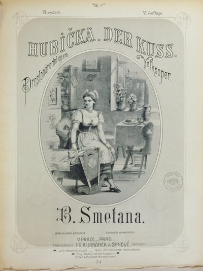 Couverture de la partition de Le Baiser par Bedrich Smetana - Czech School
